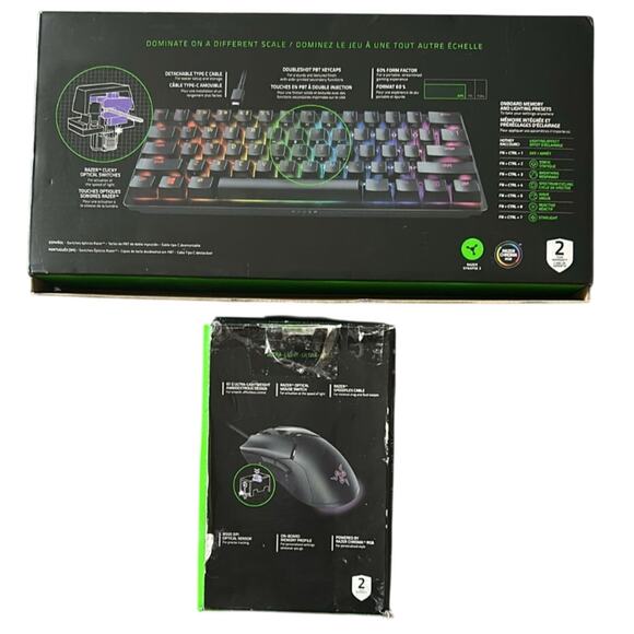 NEW Razer MINI Bundle | Mini Huntsman 60% Keyboard & Razer Mini Viper Mouse - Picture 2 of 5